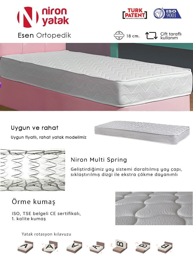 Çocuk Yatağı Ortopedik 70×140 Niron Esen Yatak