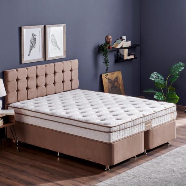 Çift Kişilik Full Ortopedik Yatak 160x200 Aloe Vera Kumaşlı Helen