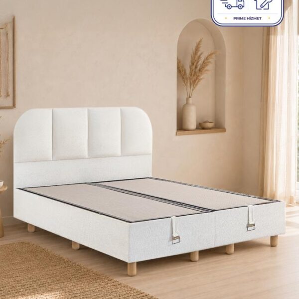 Niron Bohem Klapa 160x200 cm Çift Kişilik Baza Başlık Seti - Sandıklı Modern Takım