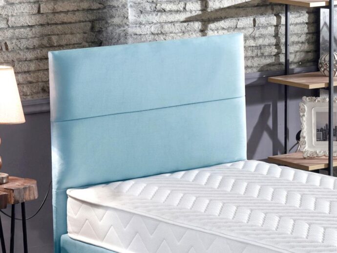 Niron Cozy 120×200 Tek Kişilik Yatak Seti Mavi Kumaş