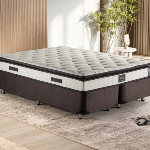 Niron King 160x200 Çift Kişilik Tam Ergonomik Pedli Lüks Yatak Orta Sert Özel Yatak