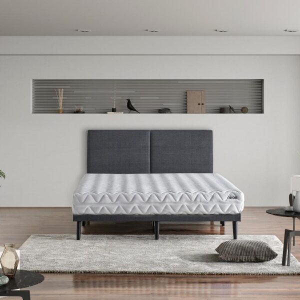 Niron Pocket 150x200 cm Çift Kişilik Yatak Katlanır Baza Başlık Takımı - Katlanır Baza, Başlık ve Yatak Seti