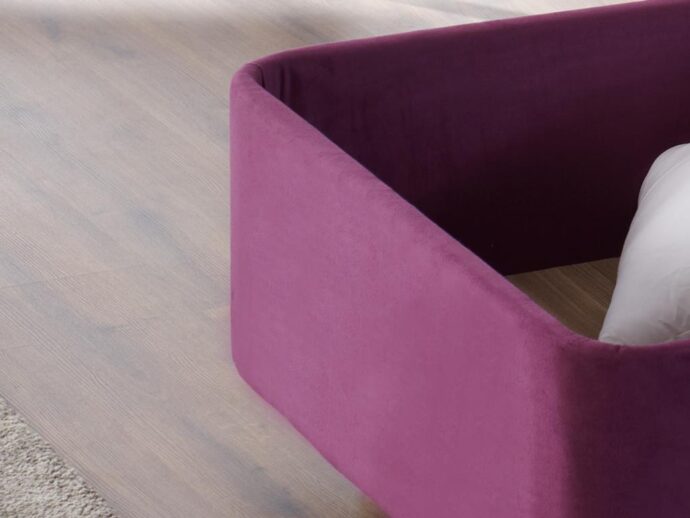 Niron Purple Yatak Seti 80×180 cm Tek Kişilik Yatak Baza Başlık Takımı