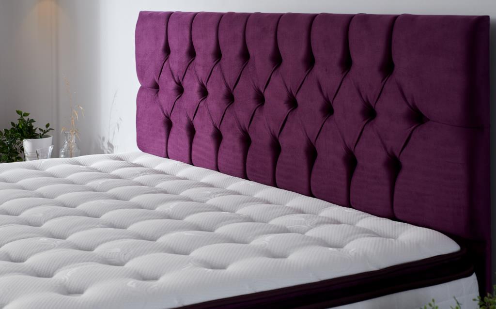 Niron Purple Yatak Seti 90×190 cm Tek Kişilik Yatak Baza Başlık Takımı
