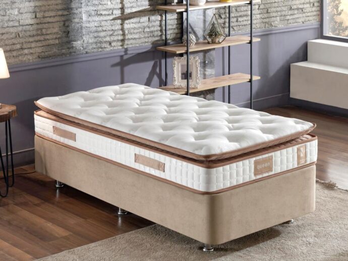 Niron Queen 100×200 cm Tam Ergonomik Pedli Lüks Yatak Tek