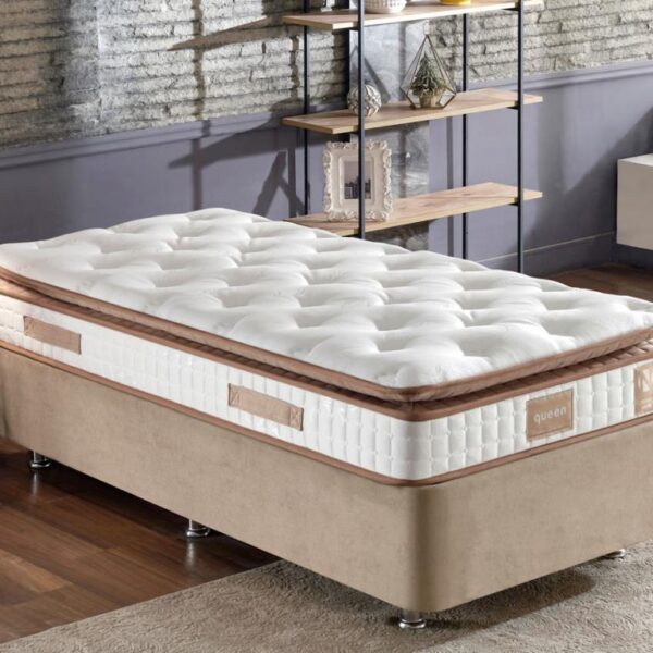 Niron Queen 80x180 cm Tam Ergonomik Pedli Lüks Yatak Tek Kişilik Orta Sert Özel Yatak