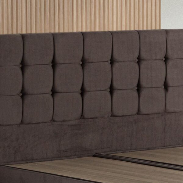 Niron Rama 140cm Çift Kişilik Başlık, Füme Soho Kumaş Yatak Başlığı