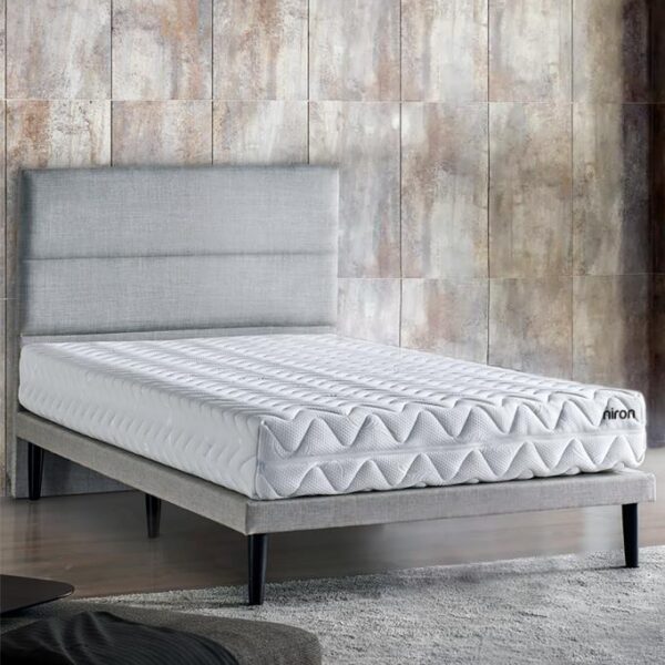 Niron Slim Pocket Yatak Seti - 120x200 Tek Kişilik Paket Yaylı Yatak, Metal Baza ve Başlık Takımı