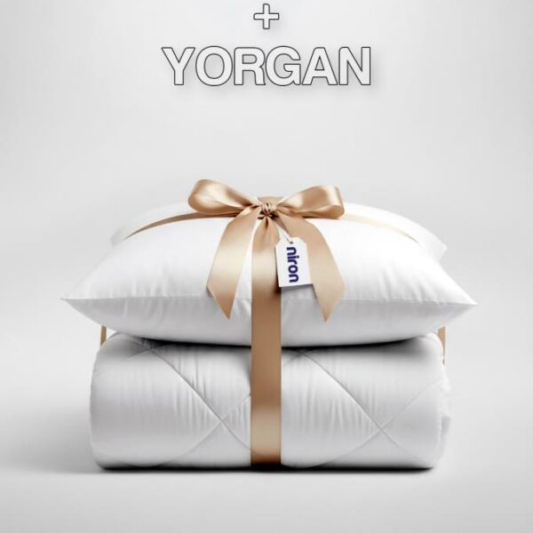 Niron Tek Kişilik Yorgan + 1 Adet Yastık Seti – 155x215 cm 4 Mevsim Mikrofiber Konfor