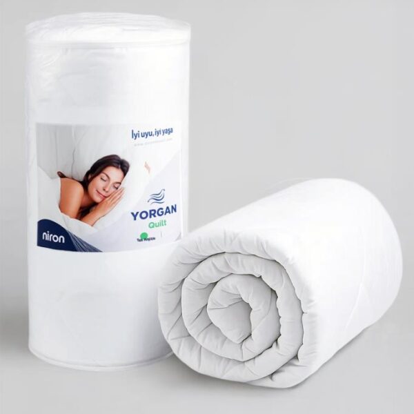 Niron Tek Kişilik Yorgan 155x215 – Mikrofiber Kumaş, 200 g/m² Silikon Elyaf Dolgu