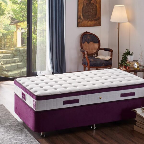 Niron Violet 100x200 Tek Kişilik Gizli Pedli Yatak Full Ortopedik Yaylı Yatak
