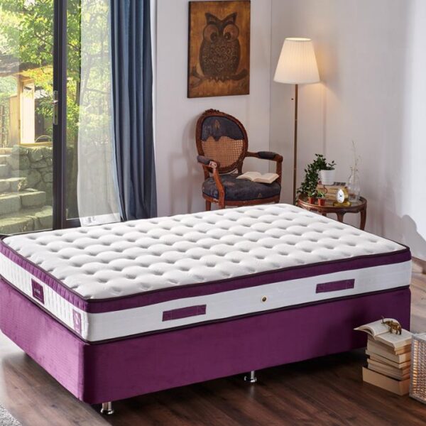 Niron Violet 120x200 Tek Kişilik Gizli Pedli Yatak Full Ortopedik Yaylı Yatak