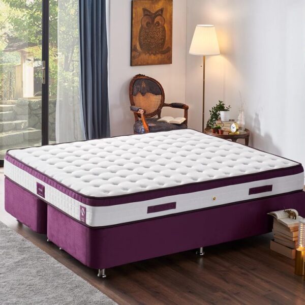 Niron Violet 150x200 Çift Kişilik Gizli Pedli Yatak Full Ortopedik Yaylı Yatak