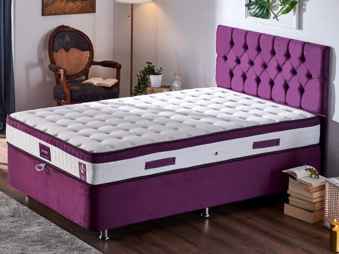 Niron Violet Yatak Seti 120×200 cm Tek Kişilik Yatak Baza
