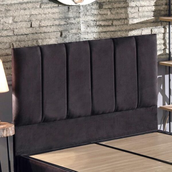 Piano Lite Tek Kişilik Yatak Başlığı - 120 cm Siyah Kumaş Başlık