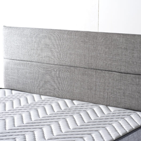 Silver Çift Kişilik Yatak Başlığı - 180 cm Gri Keten Kumaş Başlık