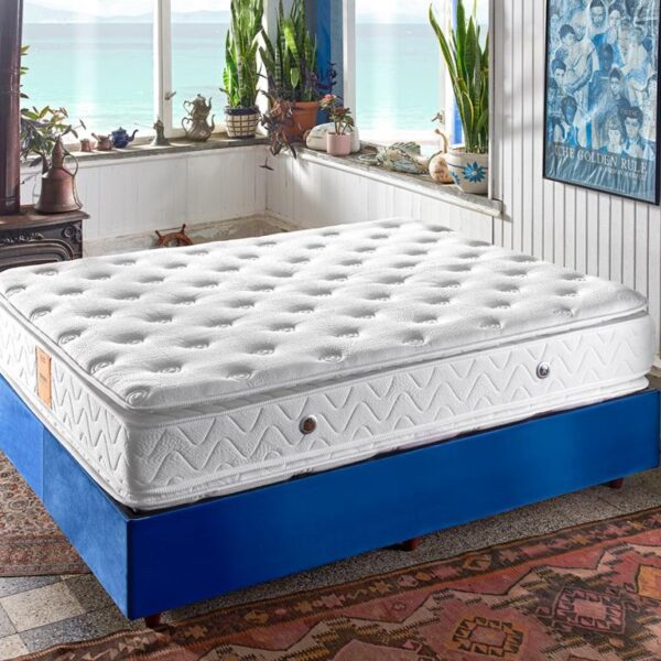 Dream Yatak 80x200 Tek Kişilik Çift Pedli Ekstra Lüks Yatak 34 cm Pamuklu Örme Kumaş