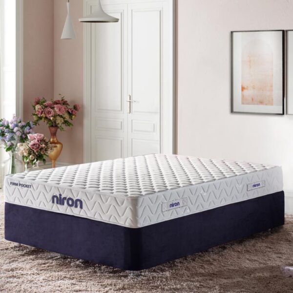 Niron Firm Pocket Tek Kişilik Full Ortopedik Paket Yaylı Orta Sert Yatak 90x190 cm