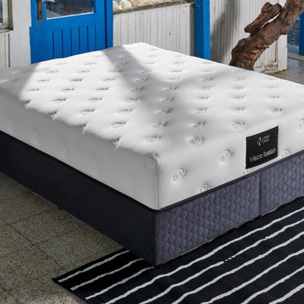 Visco Fusion Yatak 160x200 Çift Kişilik Paket Yaylı Visco Süngerli Yatak Extra Lüks Yumuşak Özel Tasarım