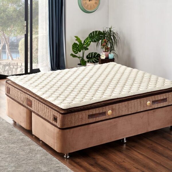W.Cotton 150x200 Çift Kişilik Pedli Yatak Full Ortopedik Yaylı Yatak